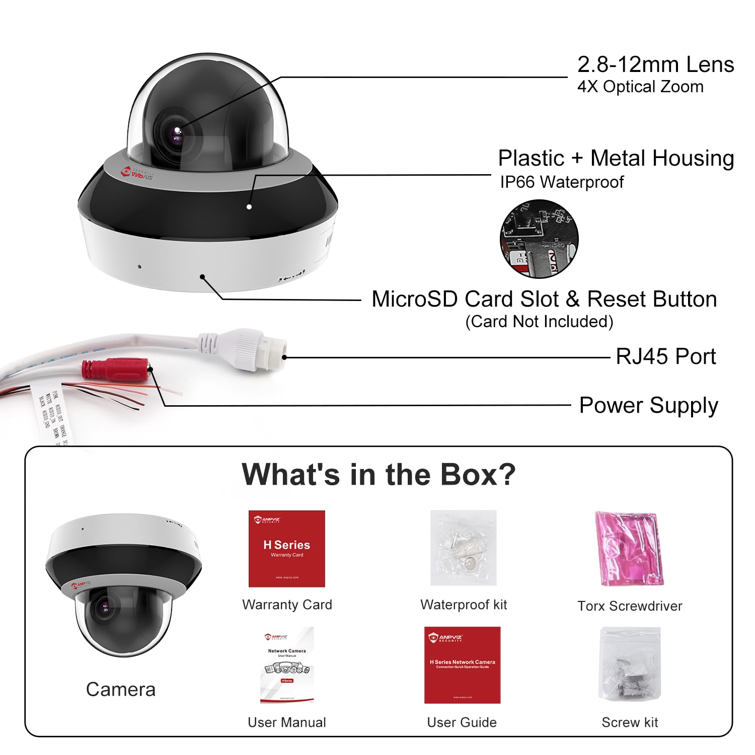 Amazon.com: Anpviz Security: PTZ PoE Camera